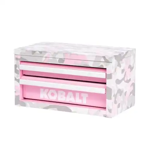 Kobalt Mini 10.83-in W x 5.91-in H x 5.91-in D 2-Drawer Steel Tool Box Multiple Colors