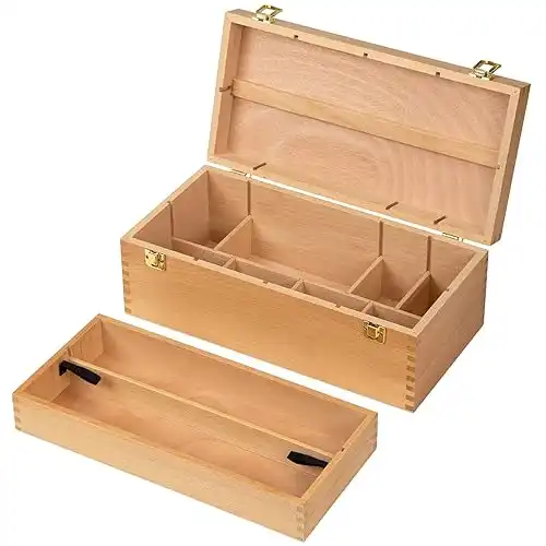 MEEDEN Sturdy Wood Tool Box