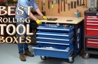 DIY rolling tool box with ball-bearing slides and heavy-duty casters