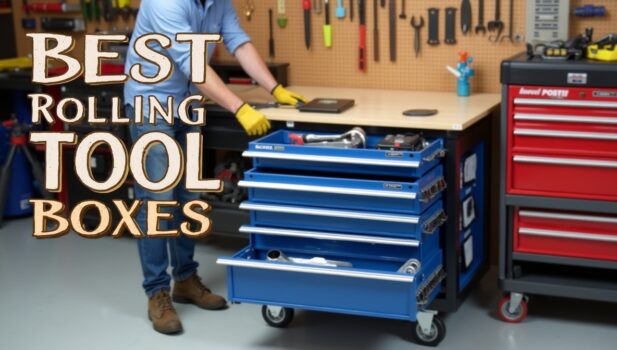 DIY rolling tool box with ball-bearing slides and heavy-duty casters